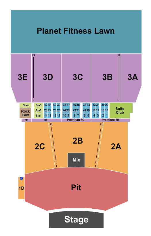 BankNH Pavilion Gilford Pavilion Seating Chart